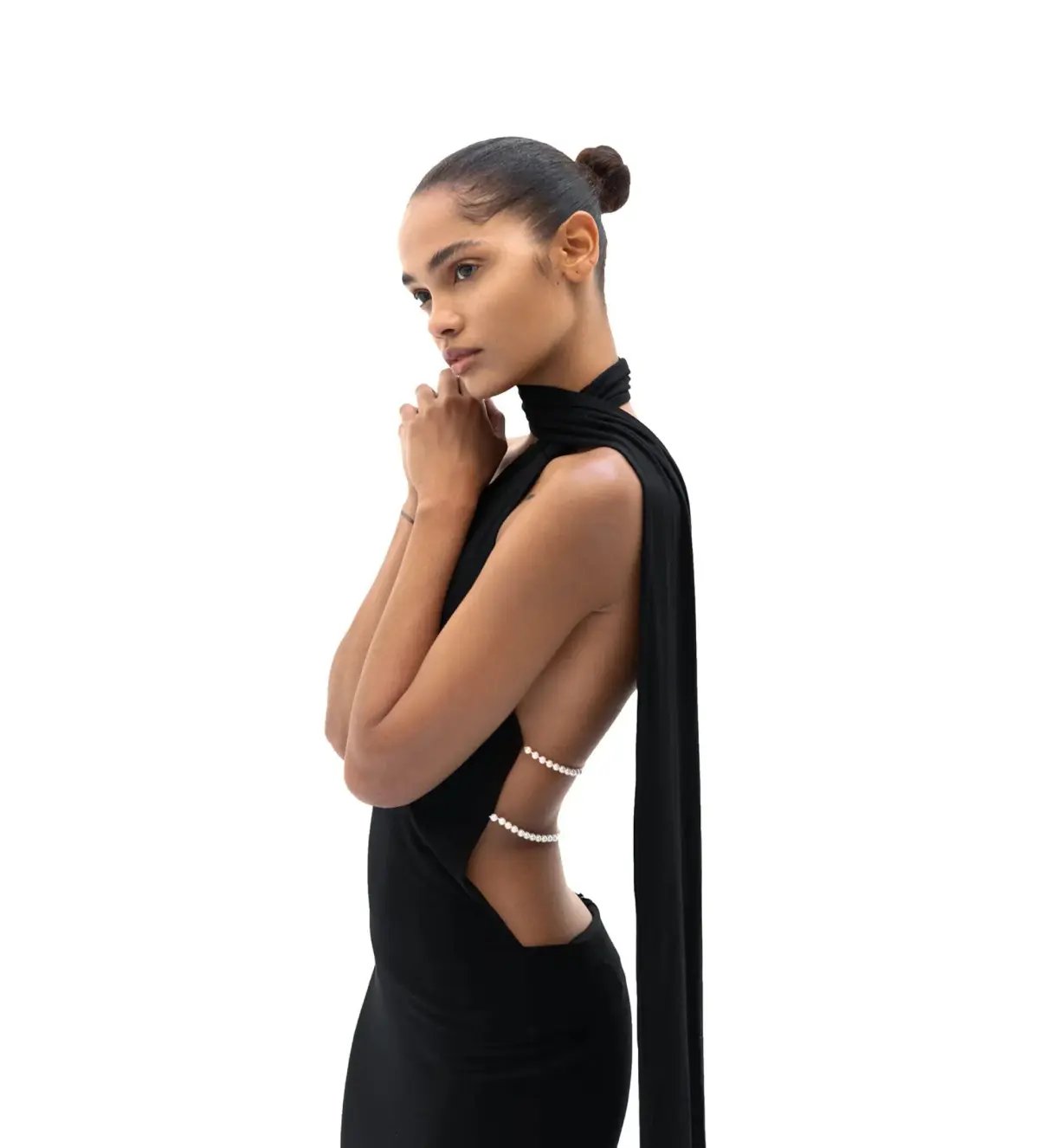 Khanums Kara Maxi Dress Black Size S/AU 8 photo 3
