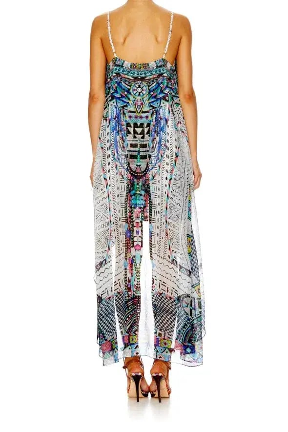 Camilla Maasai Mosh Mini Dress With Long Overlay Print Size 12 photo 4