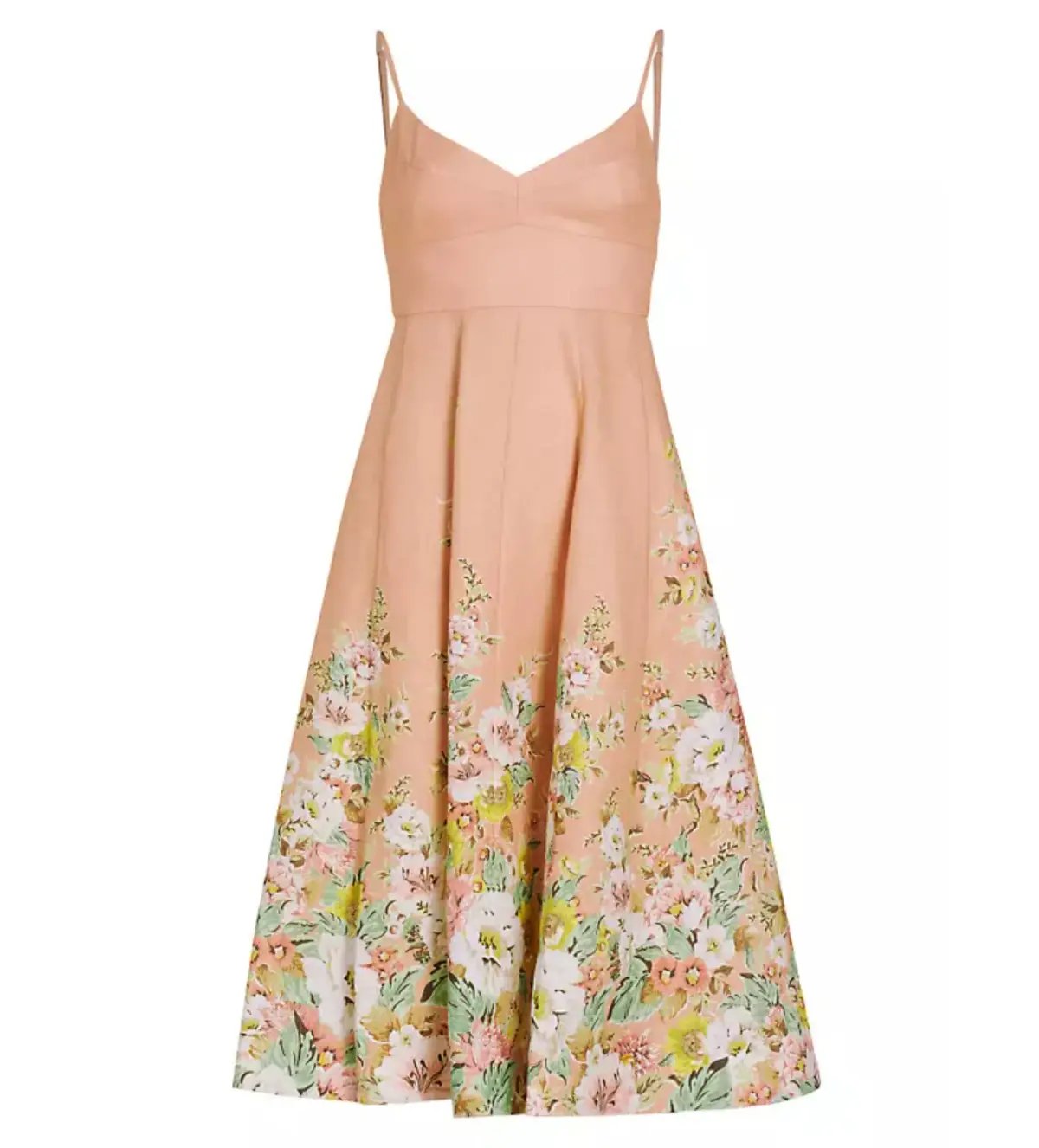 Zimmermann Matchmaker Picnic Dress in Buff/Coral Floral Size 1 / AU 10 photo 4