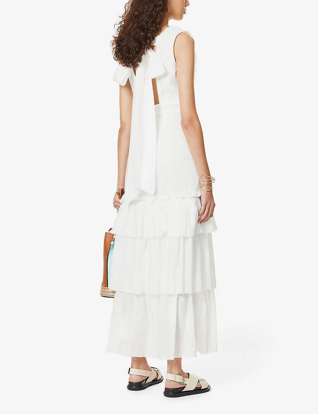 Joslin White Stacey Cotton Dress White Size 6 photo 2