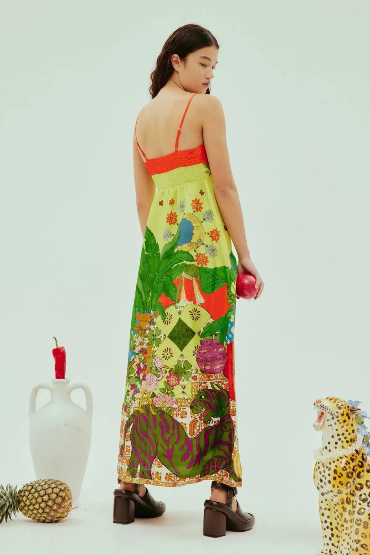 Alemais Tiger Day Dress Multi Size 16 photo 4