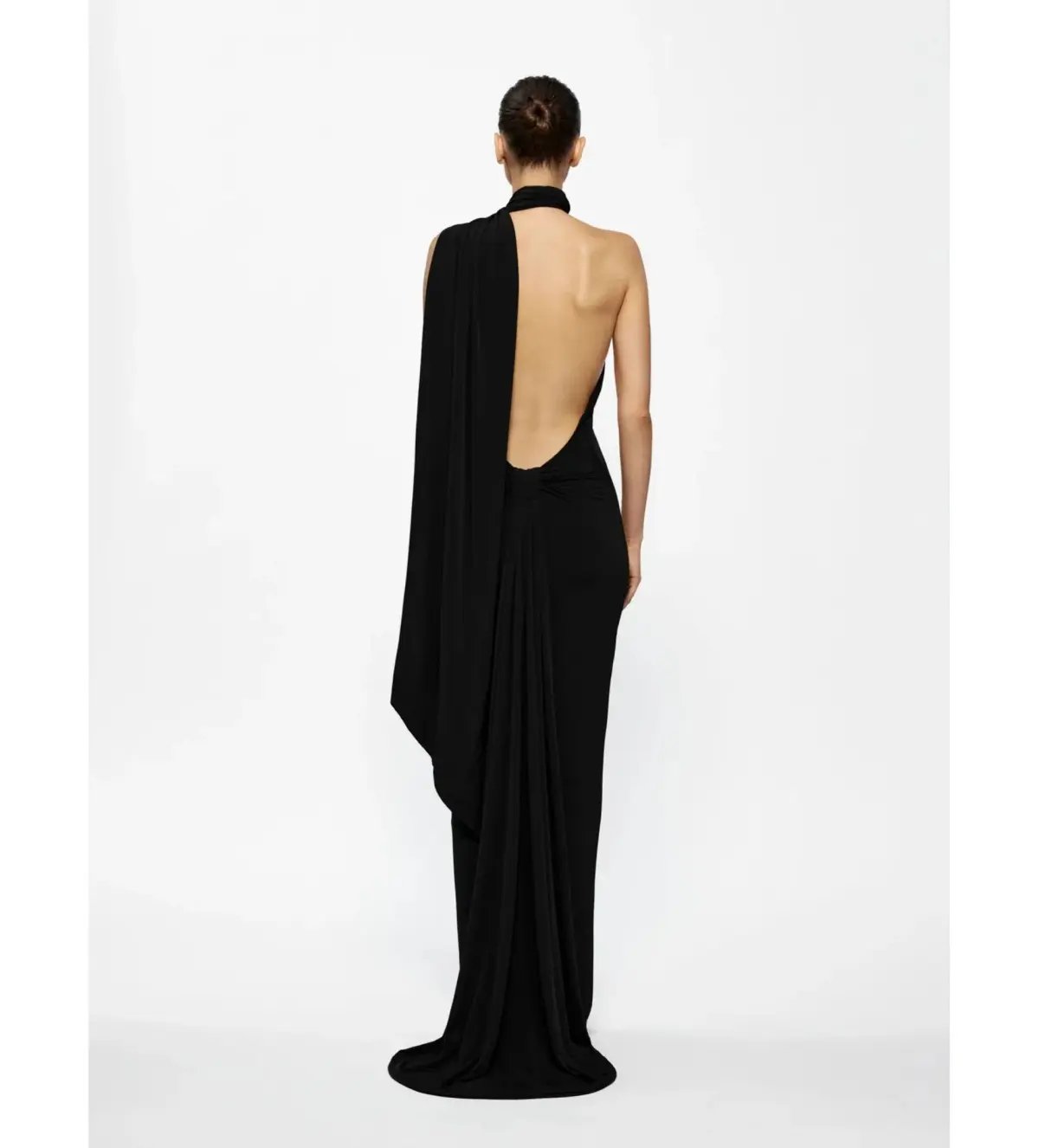 Effie Kats Haven Maxi Dress Black Size S/AU 8 photo 3