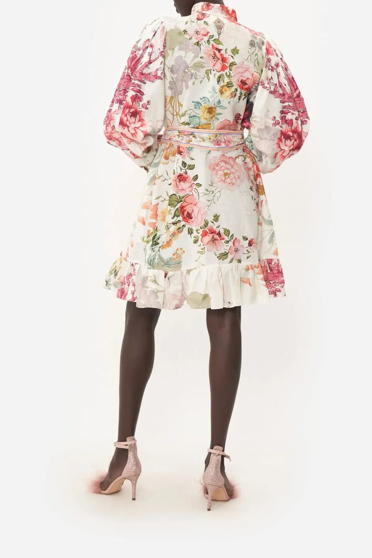 Camilla Romantic Rites Drop Sleeve Dress Floral Size L/AU 14 photo 2