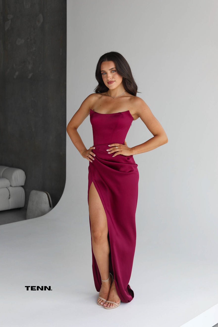 Lia Stublla Amity Gown - Cherry photo 3