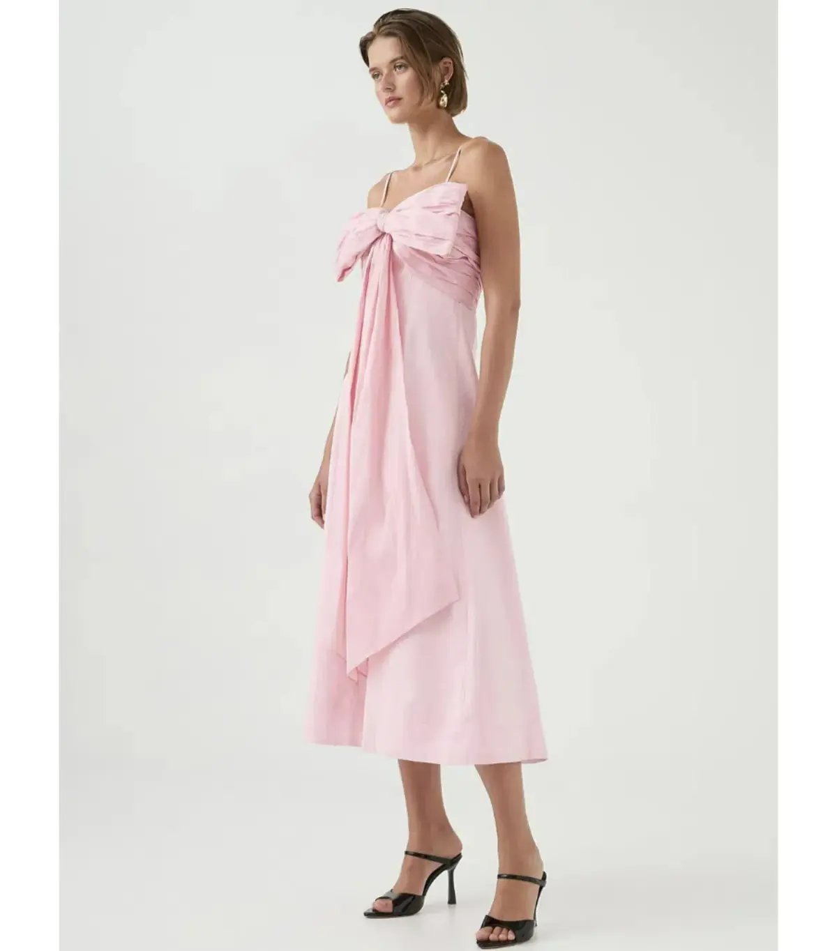 Aje Scarlett Midi Dress Cherry Blossom Size AU 10 photo 5