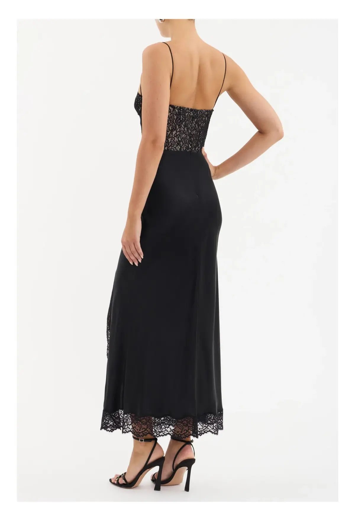 Rebecca Vallance Larisa Midi Dress Black Size 10 photo 2