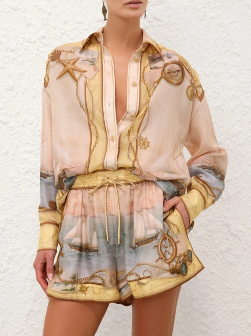 Zimmermann Scarborough Relaxed Shirt & Short Set photo 2