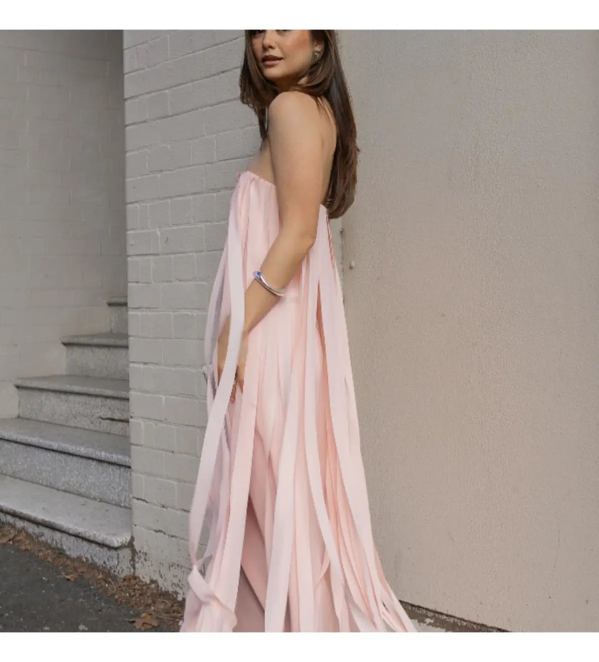 Manning Cartell Boundless Strapless Midi Dress Blush Size 10 photo 2