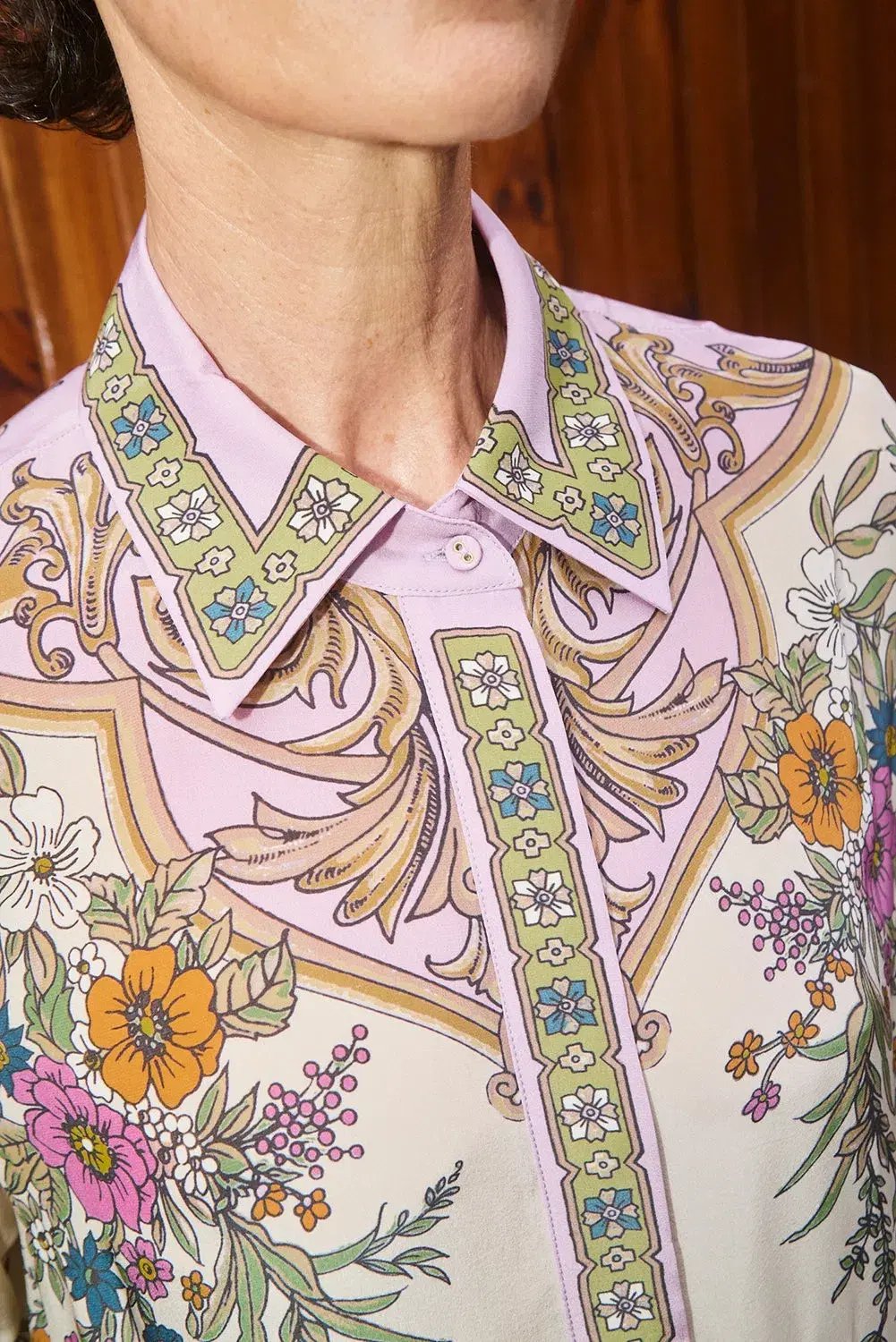 Alemais Antoinette Shirt Midi Print Dress Size 14 photo 4