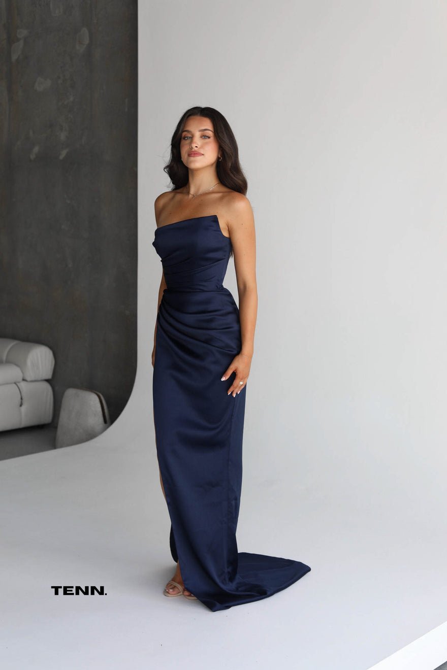 Lia Stublla Amelie Gown - Navy photo 3