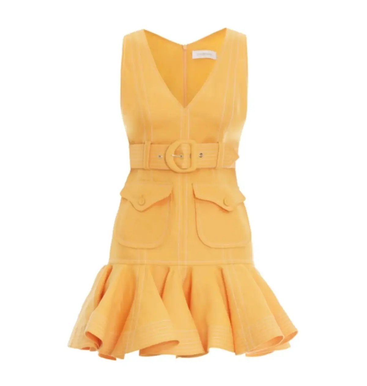 Zimmermann Super Eight Safari Mini Dress in Mango Size 0P / AU 6 photo 6