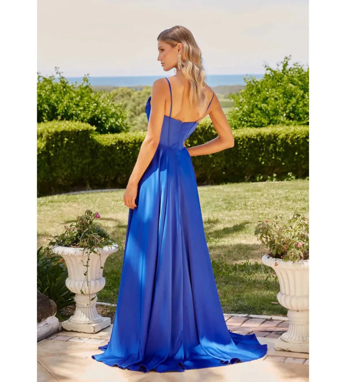Tania Olsen Mallow Formal Dress Cobalt Size AU 6 photo 3