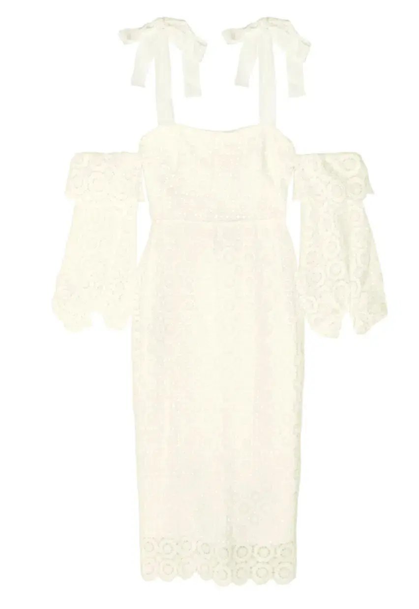 Rebecca Vallance Pulitzer Cut Out Guipure Lace Dress Cream Size 8 photo 3
