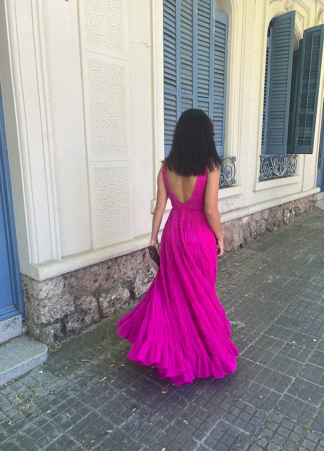 Aje Rosewood Ruched Maxi Dress Magenta Size AU 6 photo 4