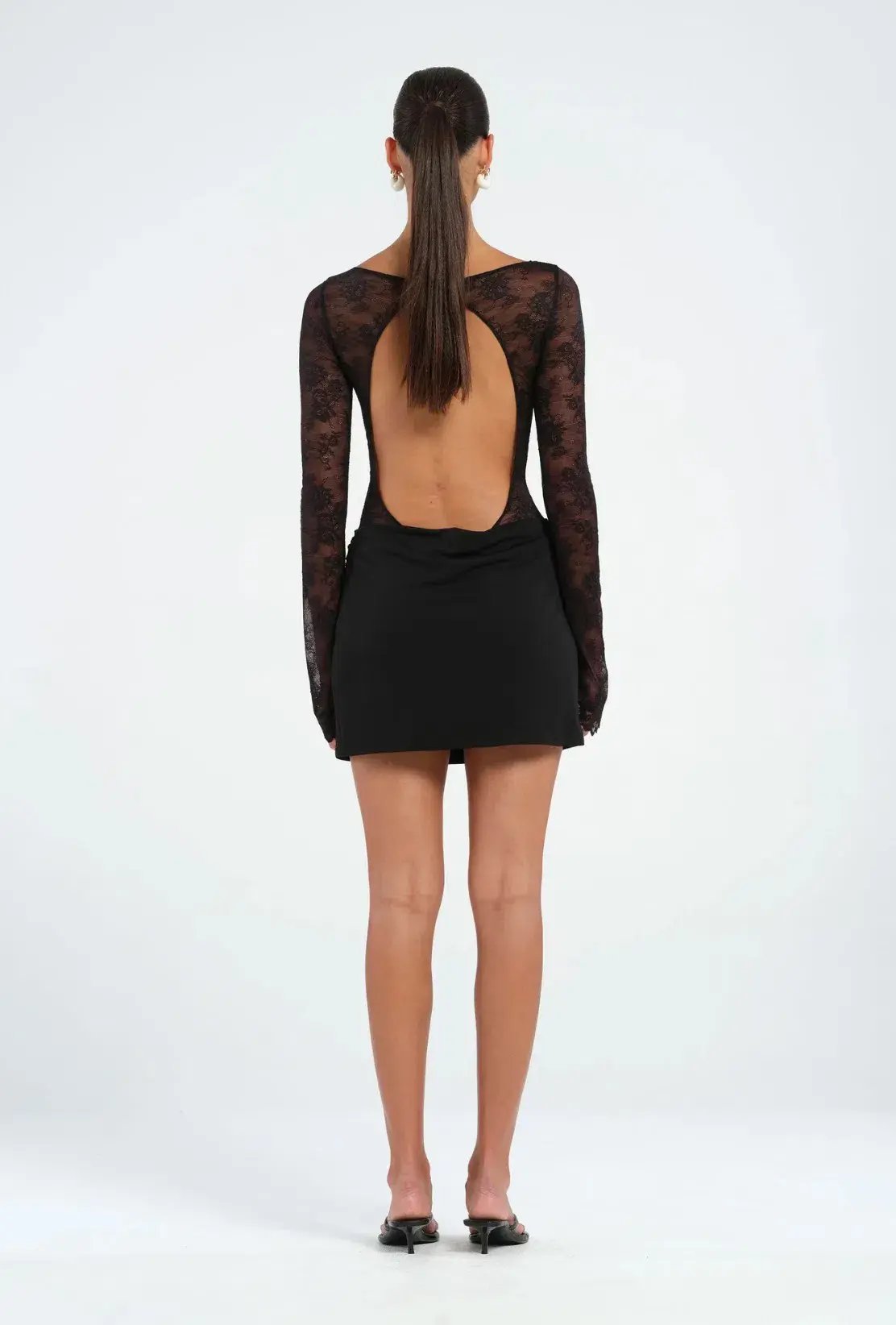 Benni Oskar Mini Dress Black Size 10 photo 3
