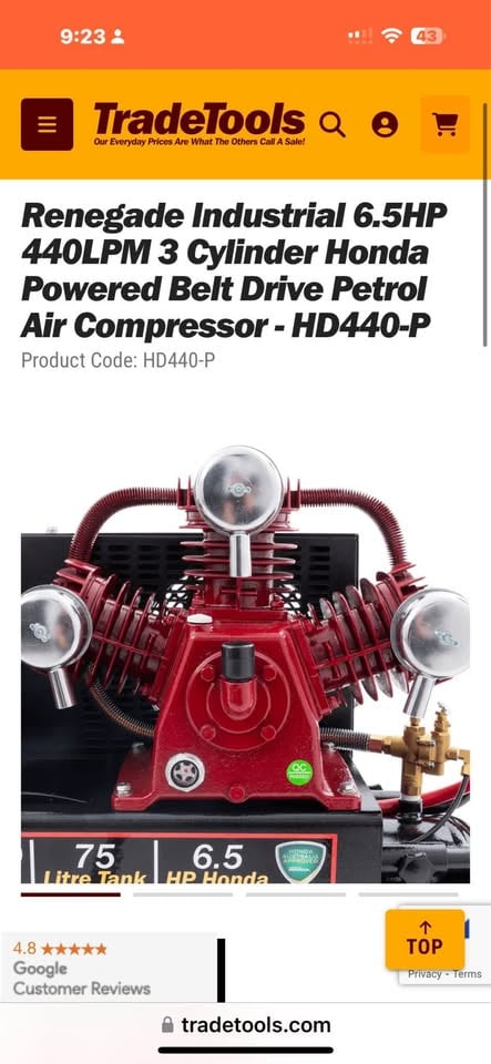 Air compressor hire photo 2