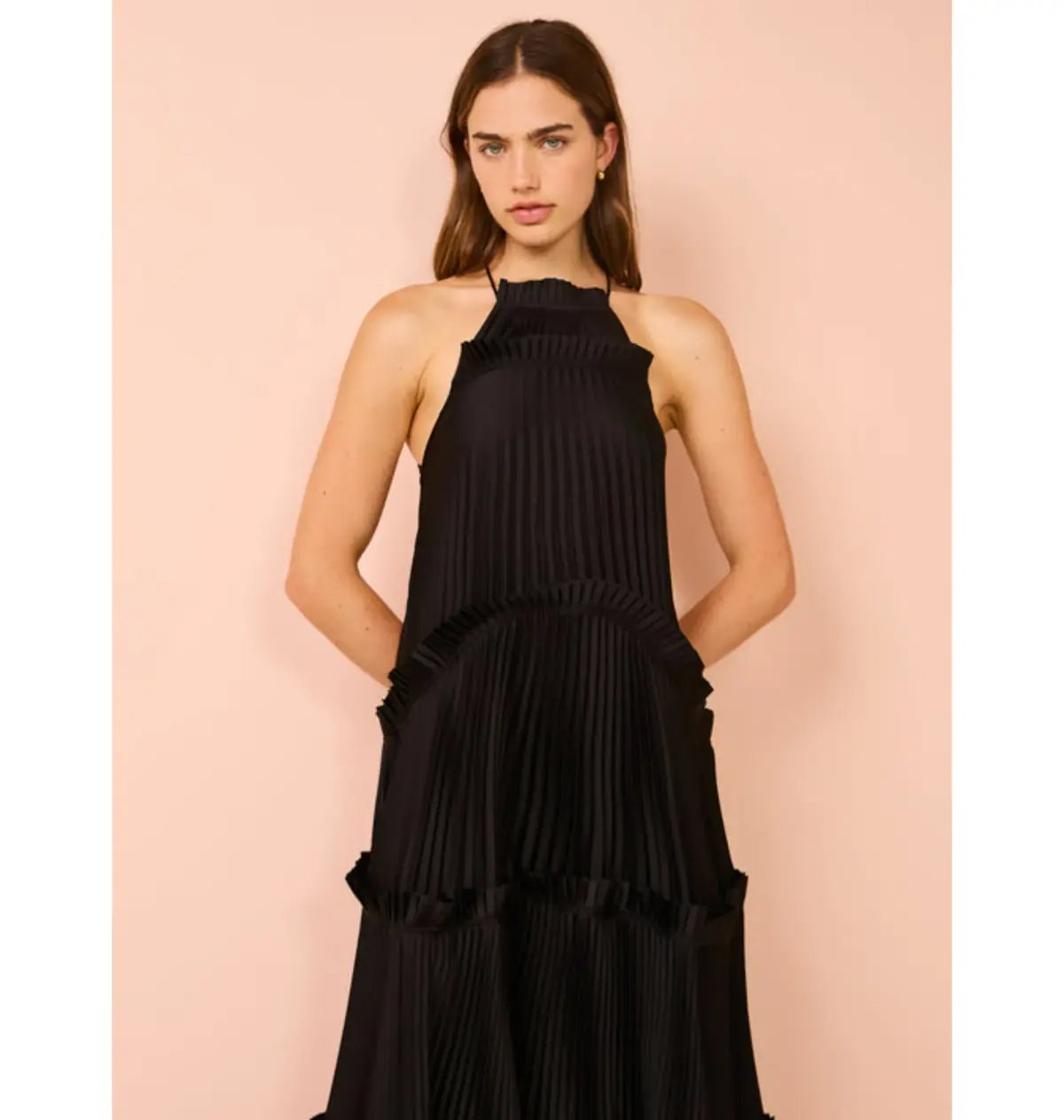 Acler Bassett Gown in Black Size AU 8 photo 2