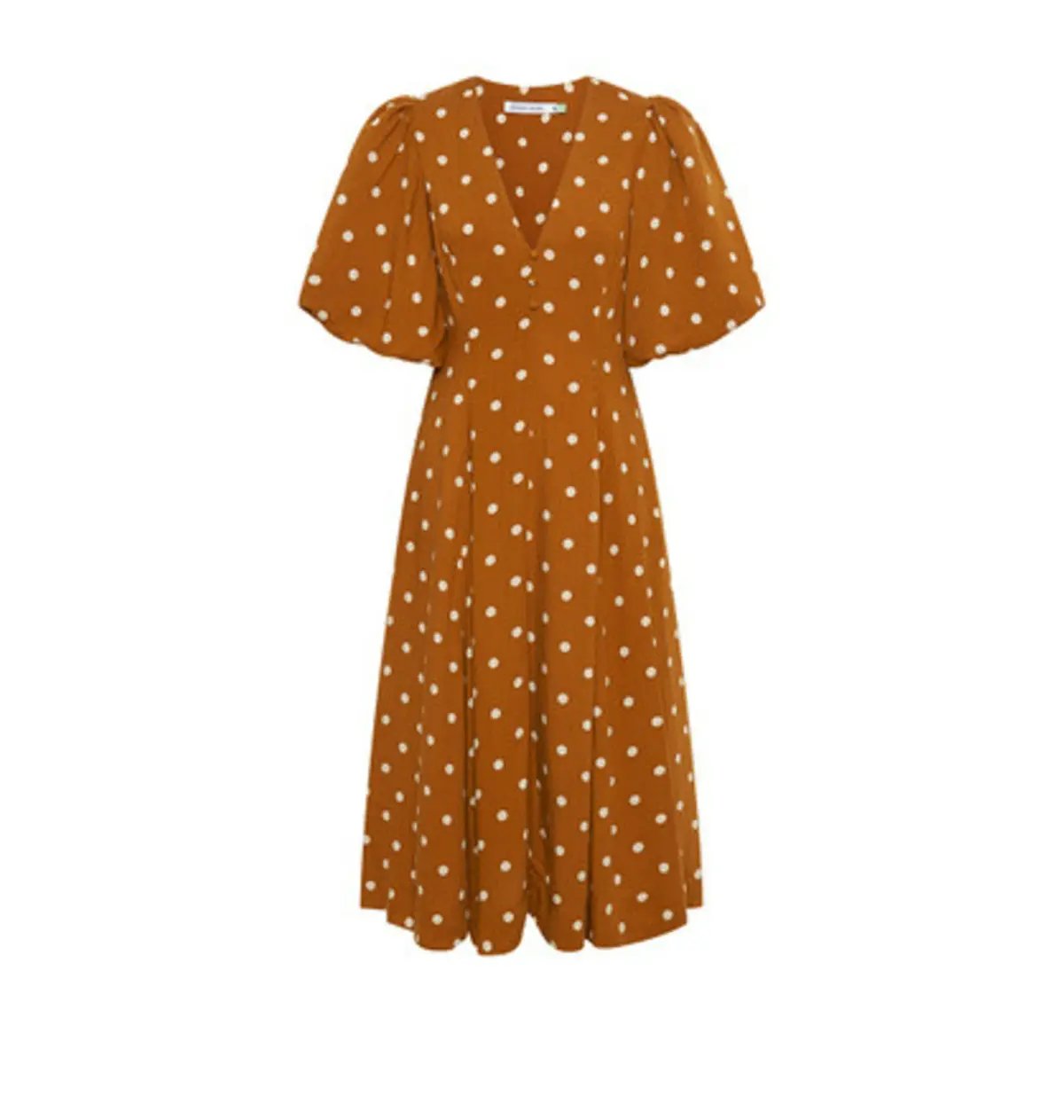Bohemian Traders Panel Fit And Flared Midi Dress In Brown Dot Size AU 20 photo 4