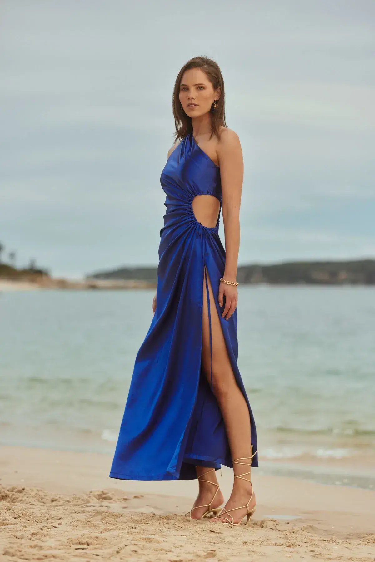 Sonya Moda Nour Maxi Dress in Moroccan Blue Size XS photo 2