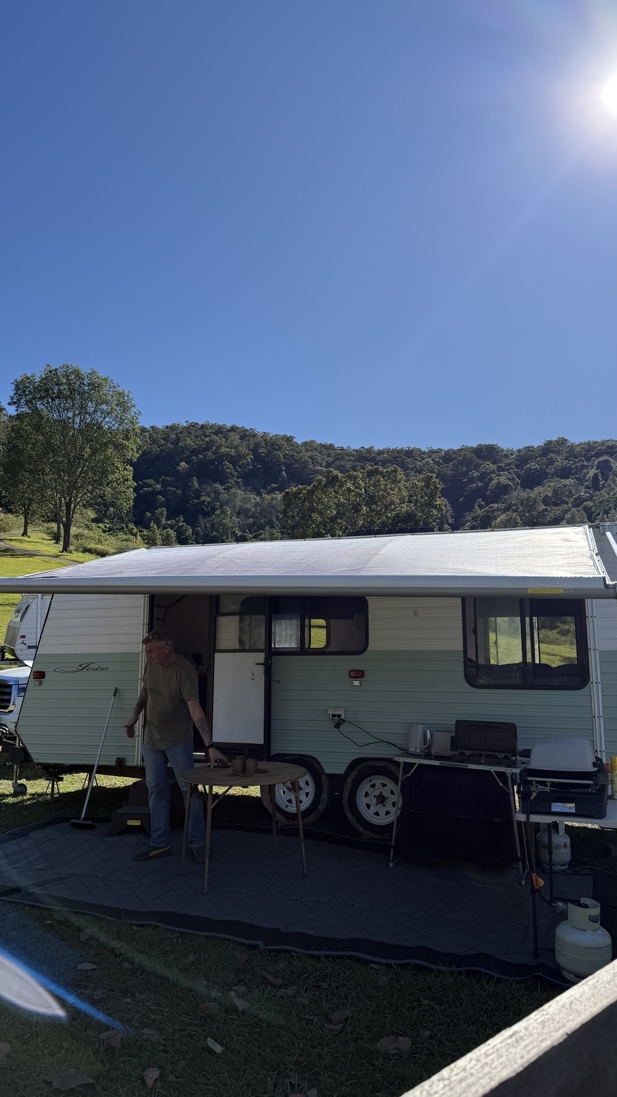 Hire 'Joie' for a relaxing Caravan experience photo 14