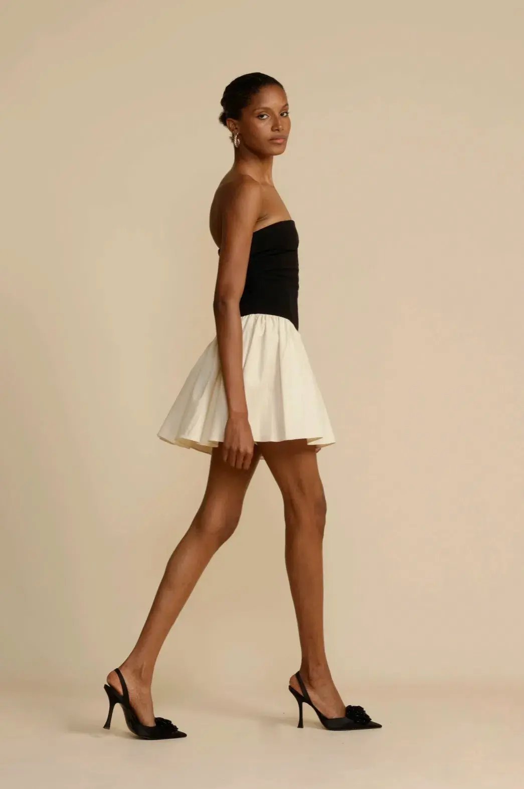 Arcina Ori Celine Mini Dress Black/White Size AU 6 photo 4