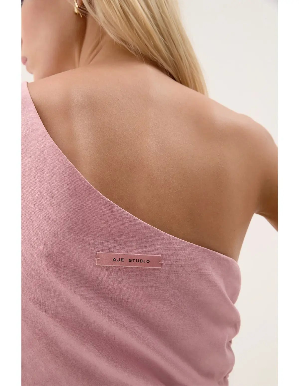 Aje Daze One Shoulder Maxi Dress in Dusty Pink Size 6 photo 5