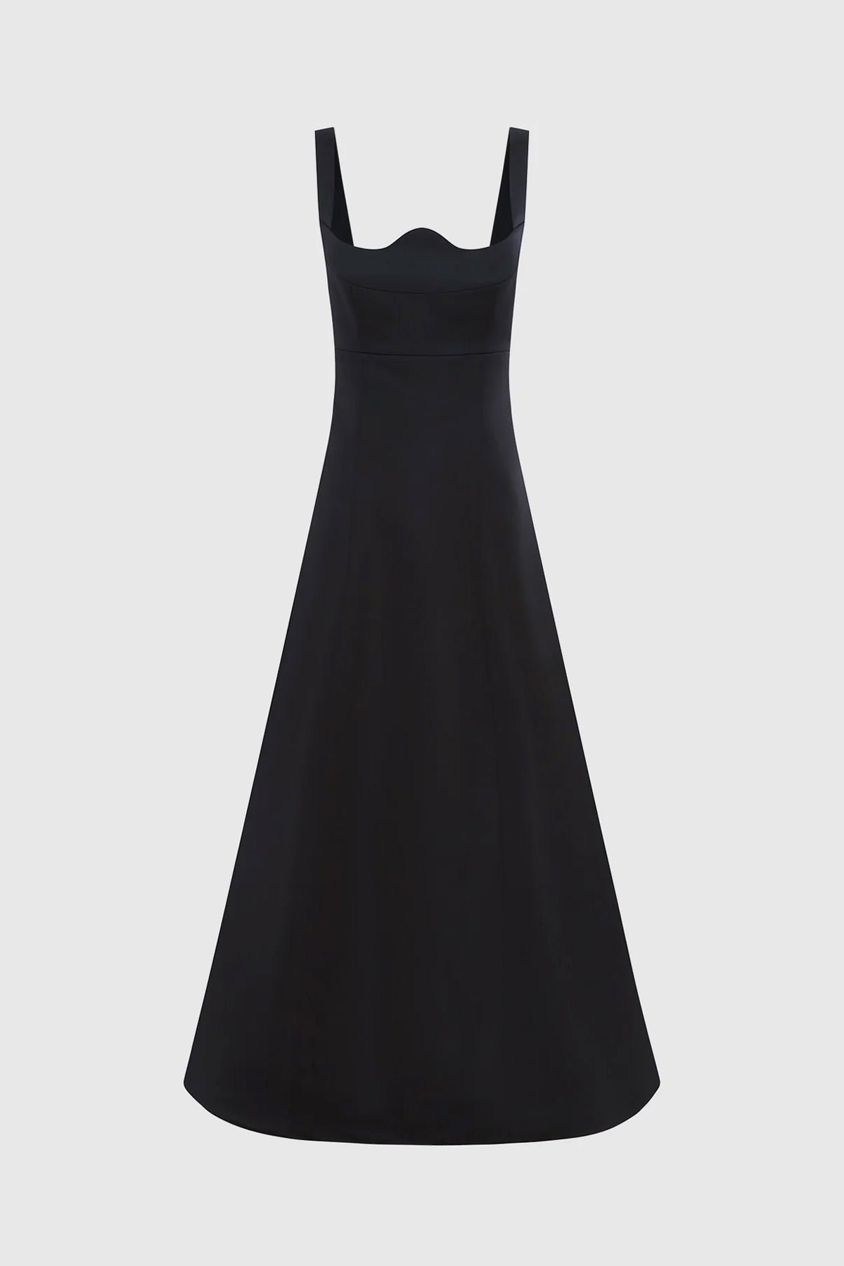 LEO LIN ODETTE MIDI DRESS - EBONY photo 5