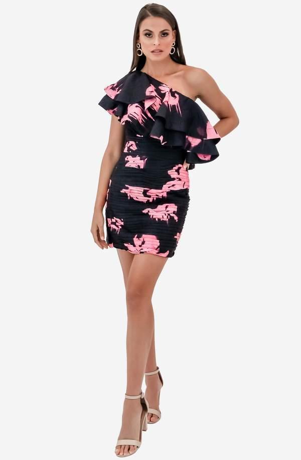 Aje Waves Mini Dress Floral Size 6 photo 2