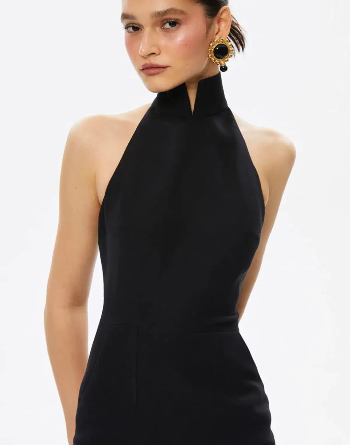 THE NEW ARRIVALS by İlkyaz Özel Hemingway in Chez Castel Black Dress Size 8/S photo 2