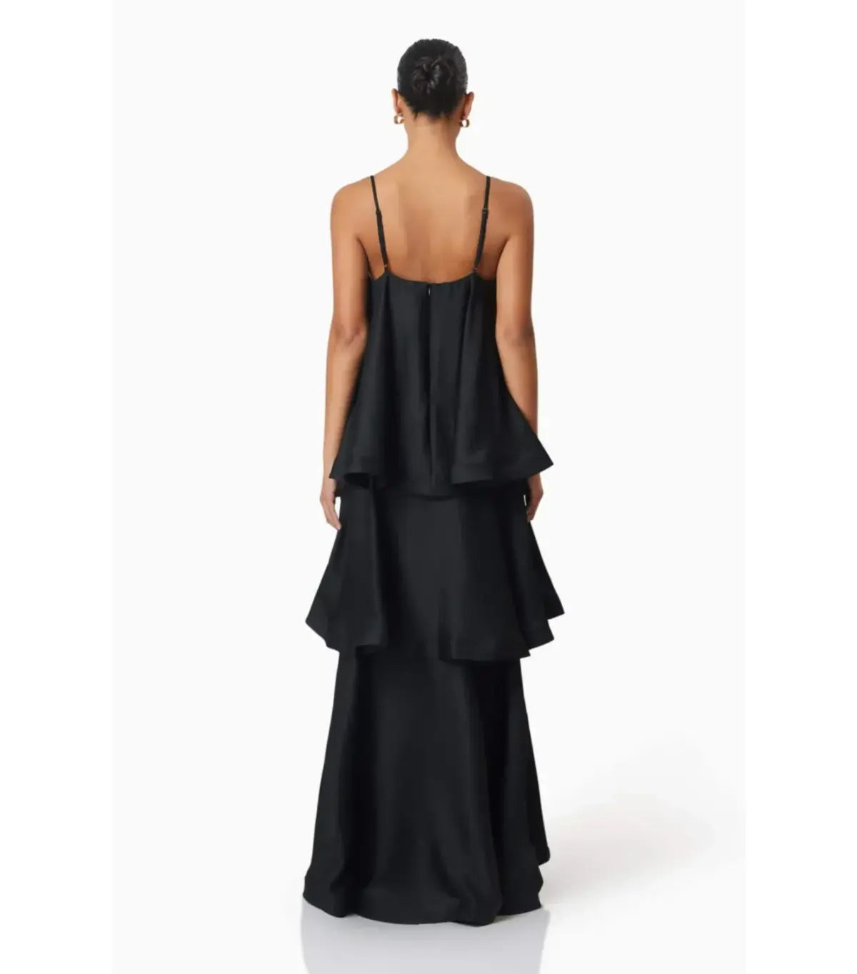 Elliatt Tilly Tiered Maxi Dress Black Size AU 12 photo 4