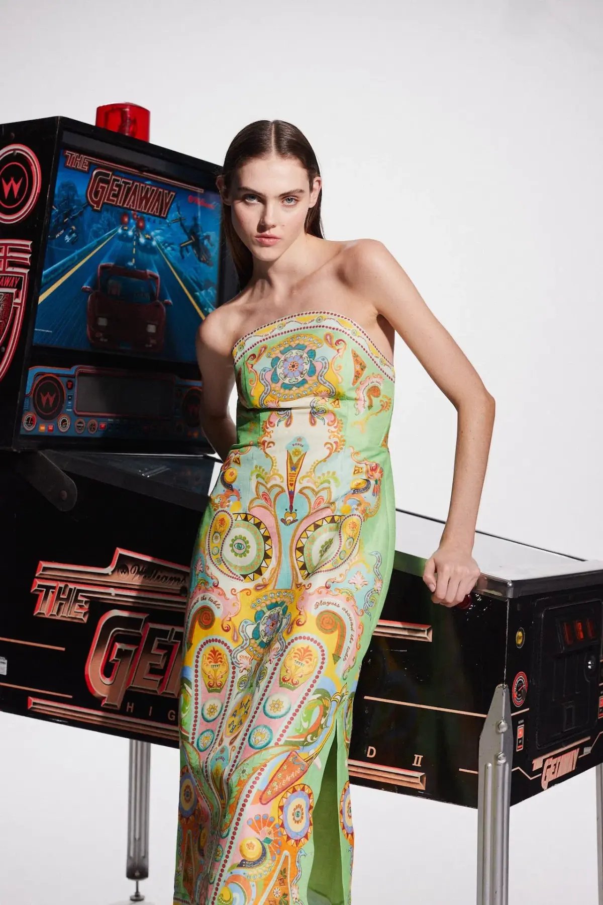 Alemais Pinball Bodice Midi Dress Multi Size AU 16 photo 2