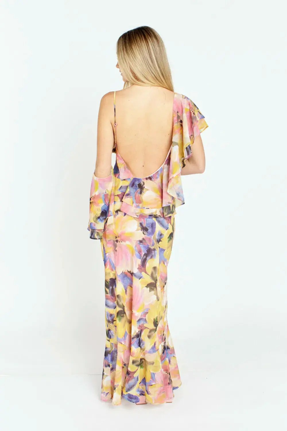 Ruby Marina Gown in Maude Floral Print Size 8 photo 3