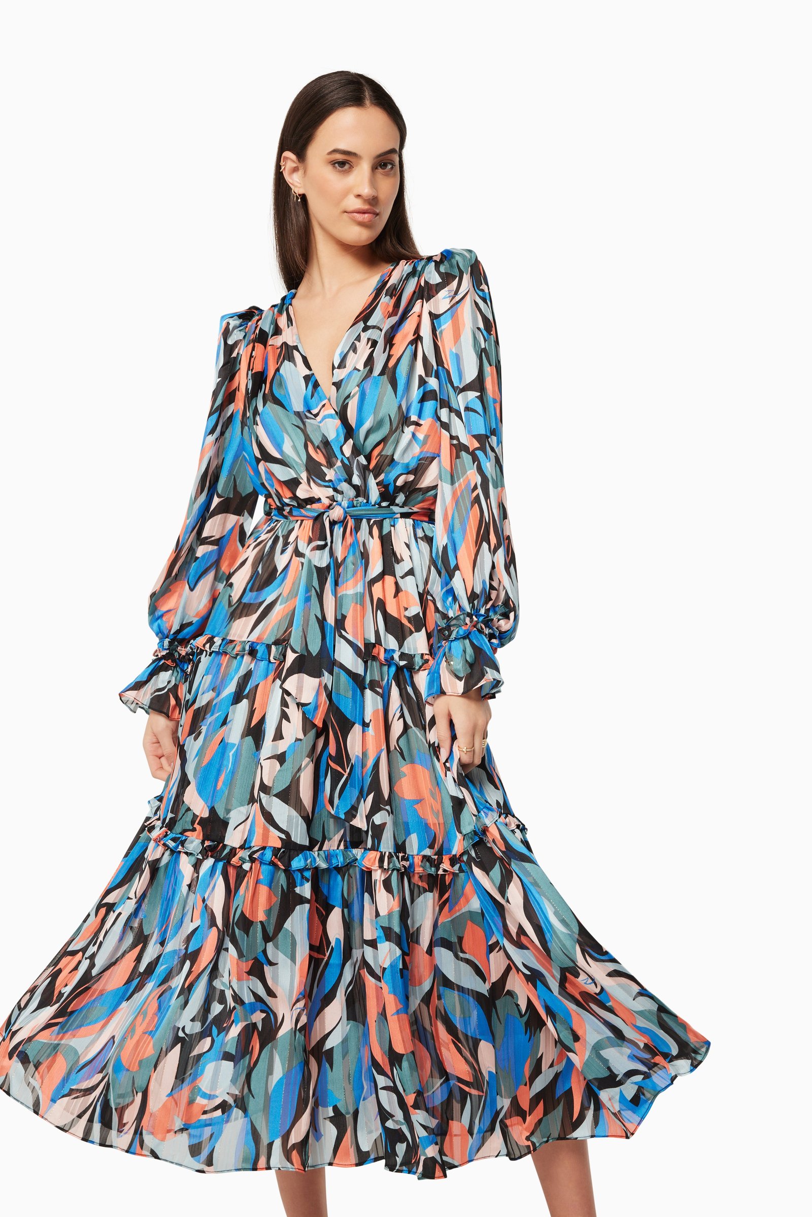 ELLIATT VISTA MAXI DRESS - DARK MULTI photo 3