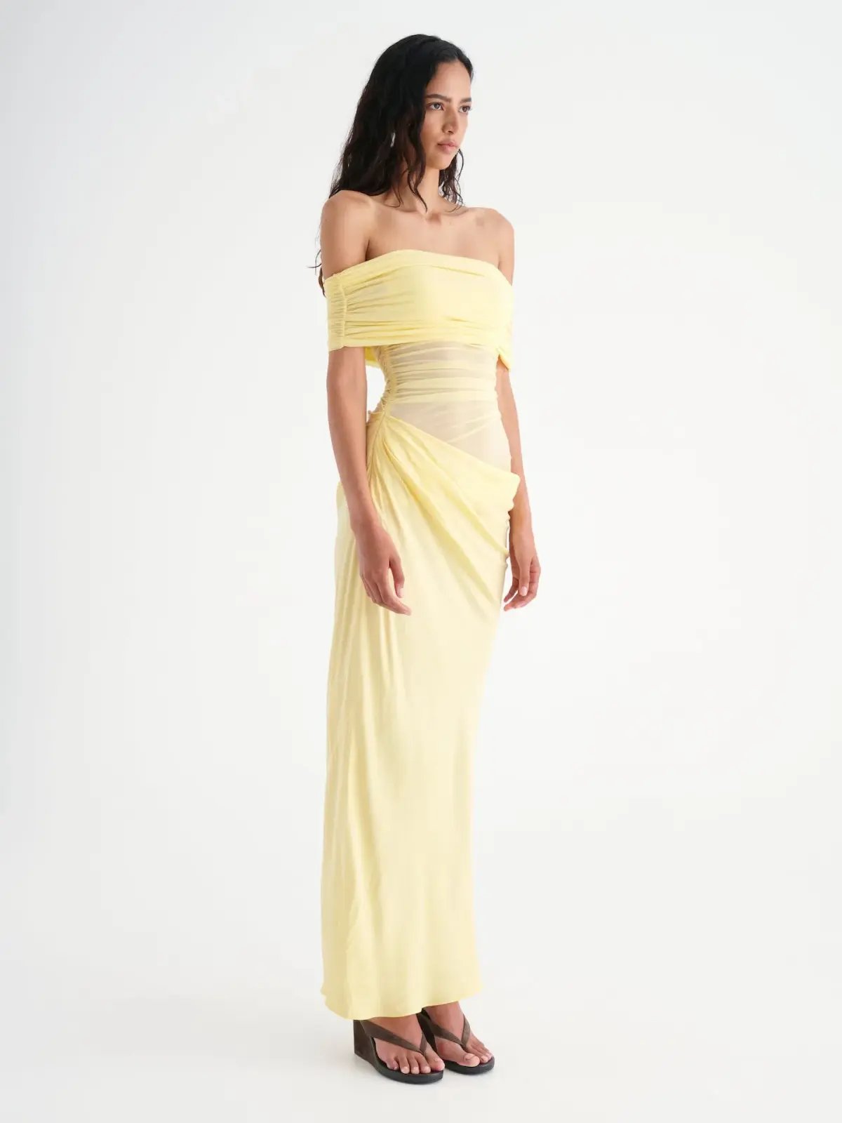 Benni Nico Off Shoulder Maxi Dress Butter Size XXS / AU 4 photo 2