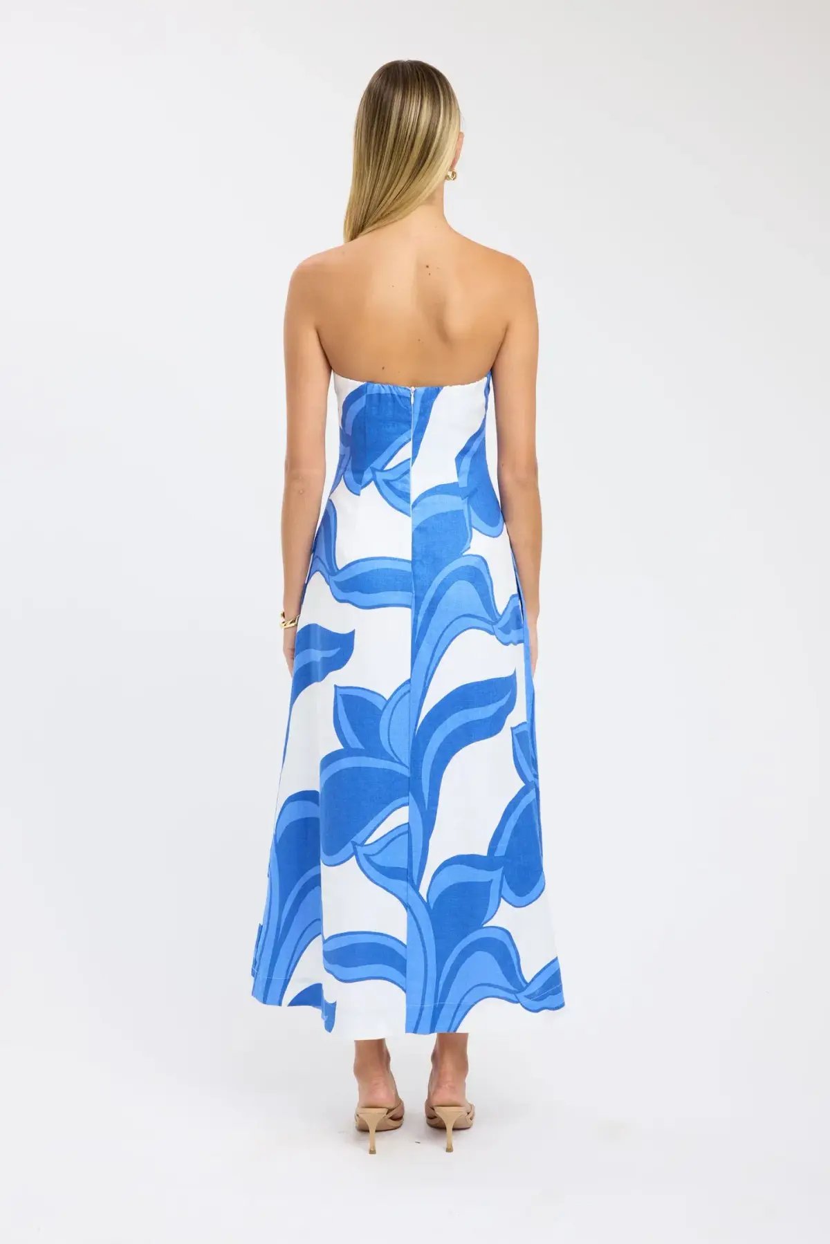 Kookai Zani Strapless Maxi Dress Multi Size 8 photo 2