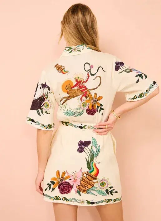 Alemais Meagan Mini Dress Print Size 10 photo 3