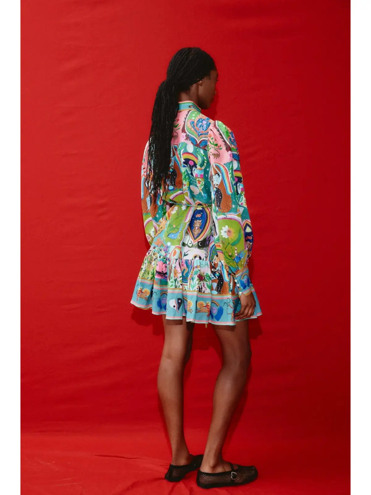 Alemais Evergreen Mini Dress Multi Size AU 16 photo 3