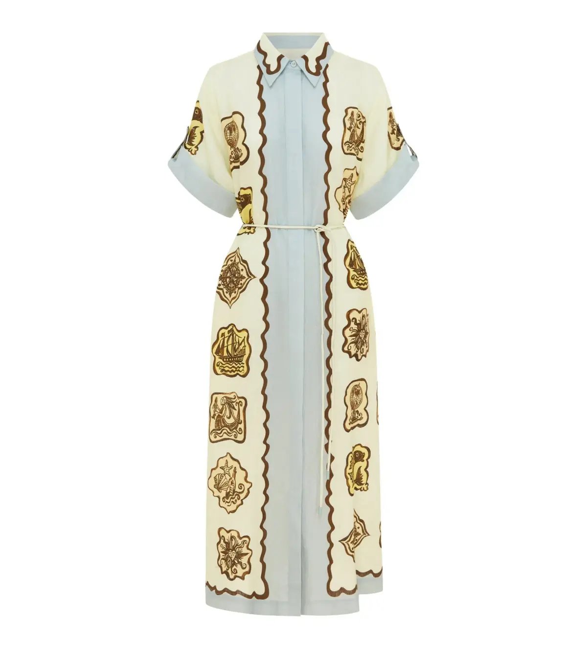 Alemais Relic Shirtdress Maxi Dress Multi Size 10 photo 2
