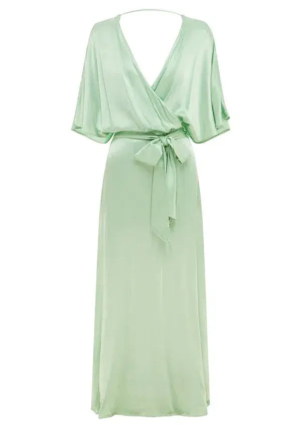 Mos The Label Calista Maxi Dress In Mint Size 14 photo 5
