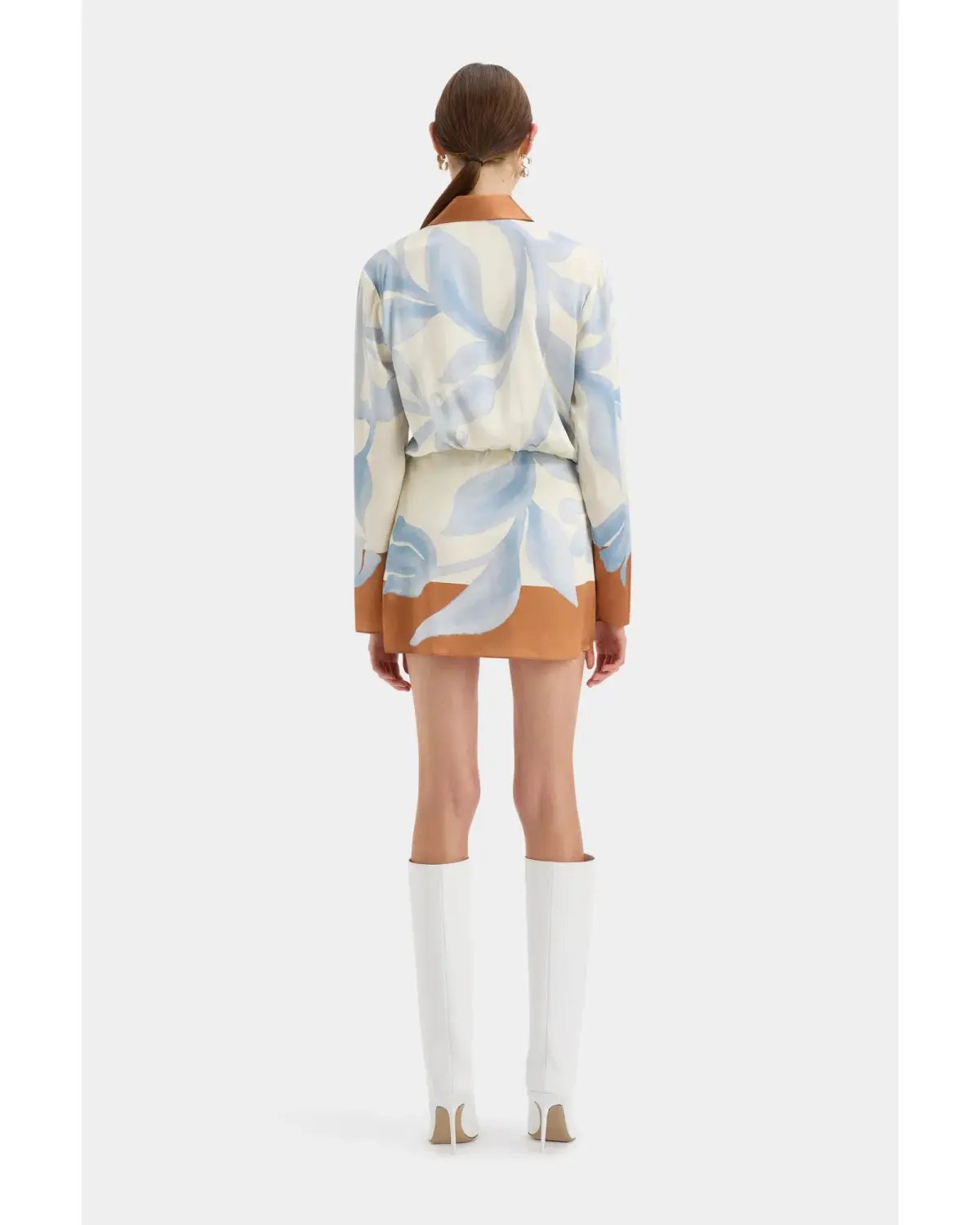 Sir the Label Sorrento Shirt Dress Sciarpa Print Size AU 8 photo 3