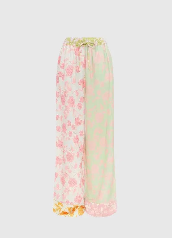 Leo Lin Anemone Splice Print Pants and Shirt Set Multi Size AU 16 photo 4