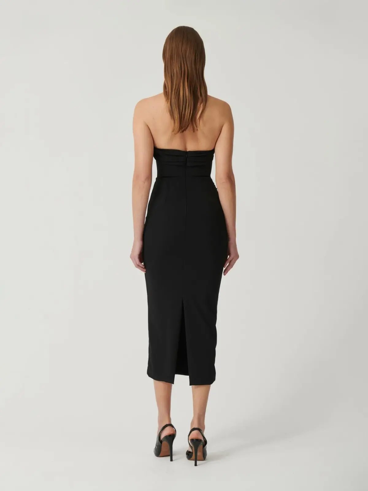 Effie Kats Leila MIdi Dress Black Size M / AU 10 photo 2