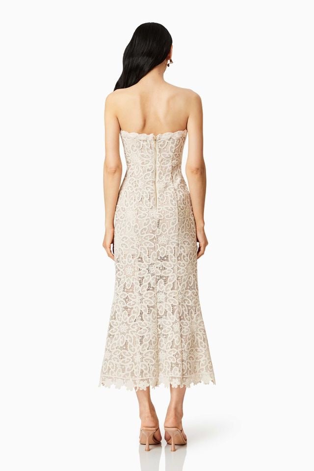 ELLIATT DREAMER DRESS - IVORY/TAUPE photo 5