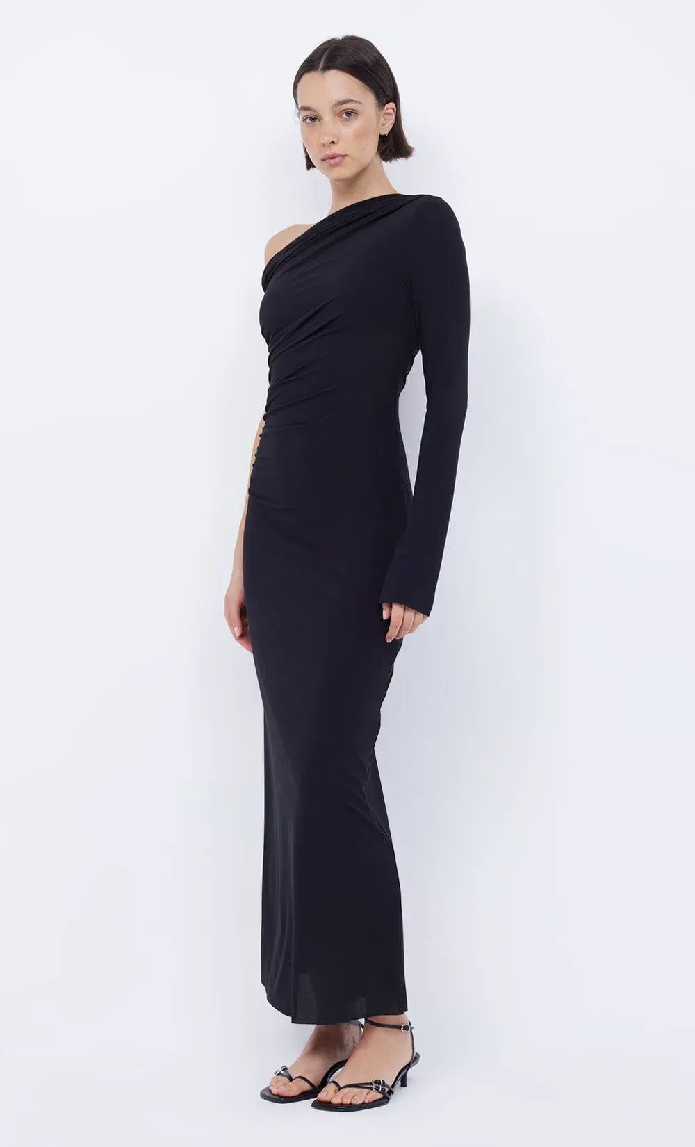 Bec & Bridge Nabila Aysm Midi Dress Black SIze 8 photo 2