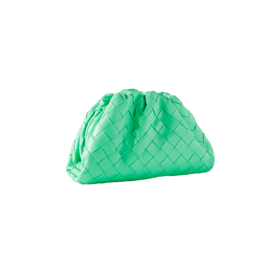 Bottega Veneta Mini Woven Clutch (mint) photo 4