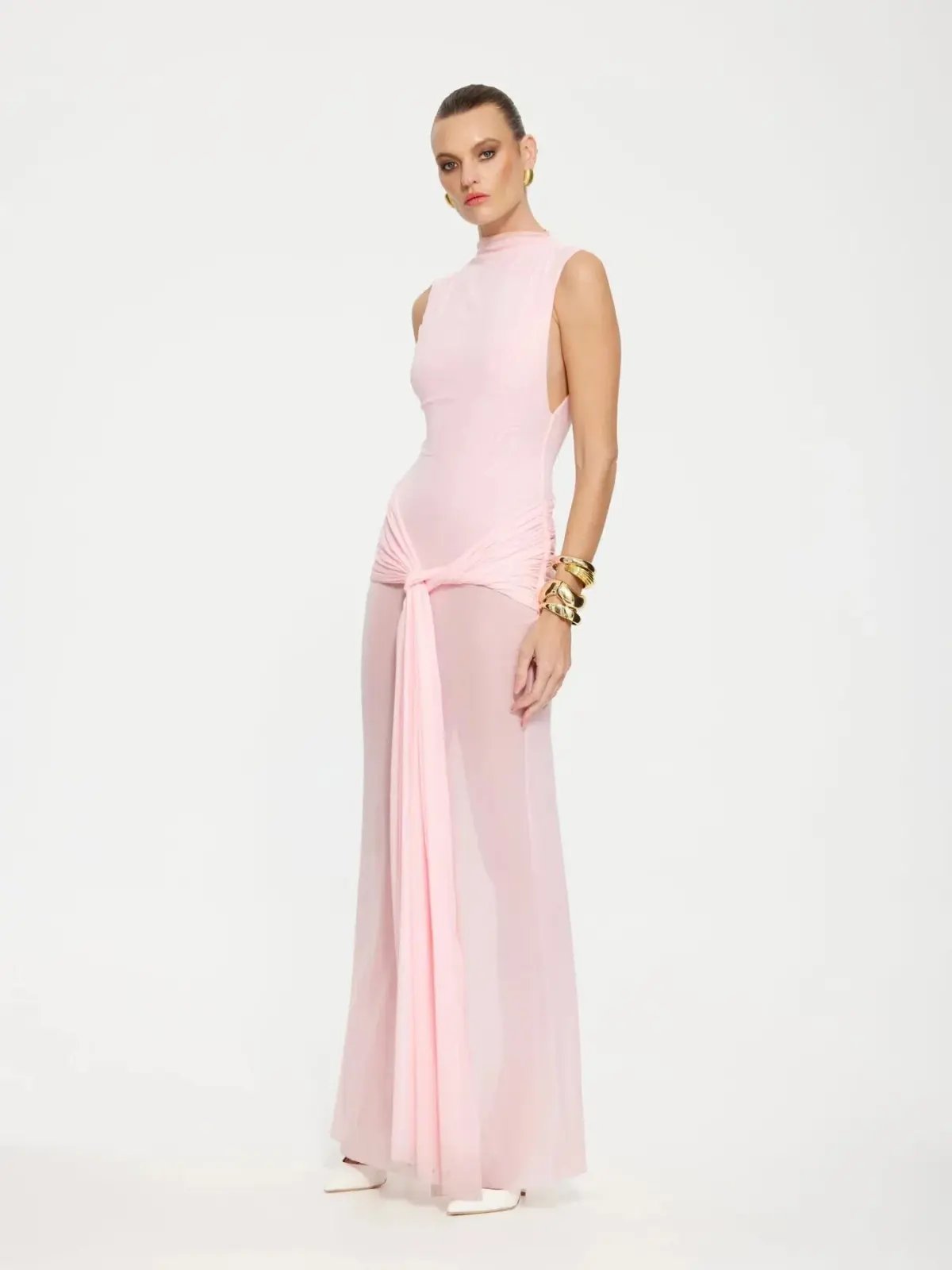Effie Kats Roza Maxi Dress in Petal Pink Size S / AU 8 photo 3