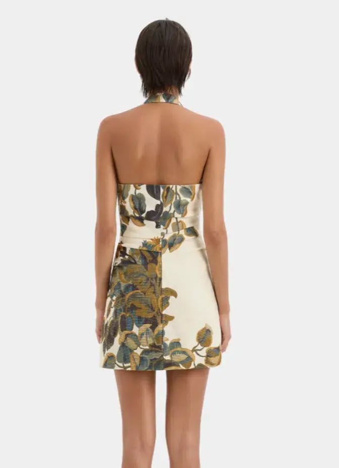 Evalita Halter Mini Dress Print 10 photo 2