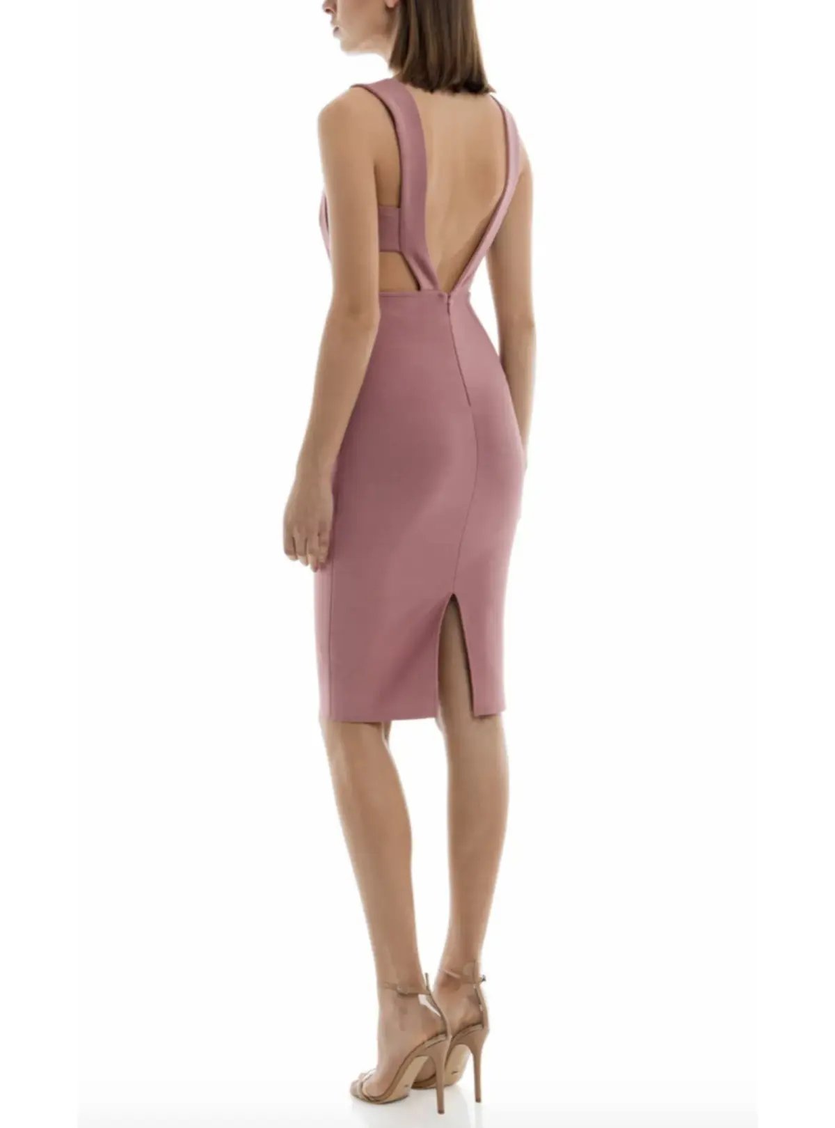 Misha Maxwell Dress Dusty Rose Size 10 photo 4