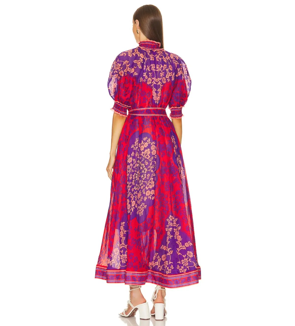 Zimmermann Raie Swing Maxi Dress Multi Floral Size 2/AU 12 photo 3