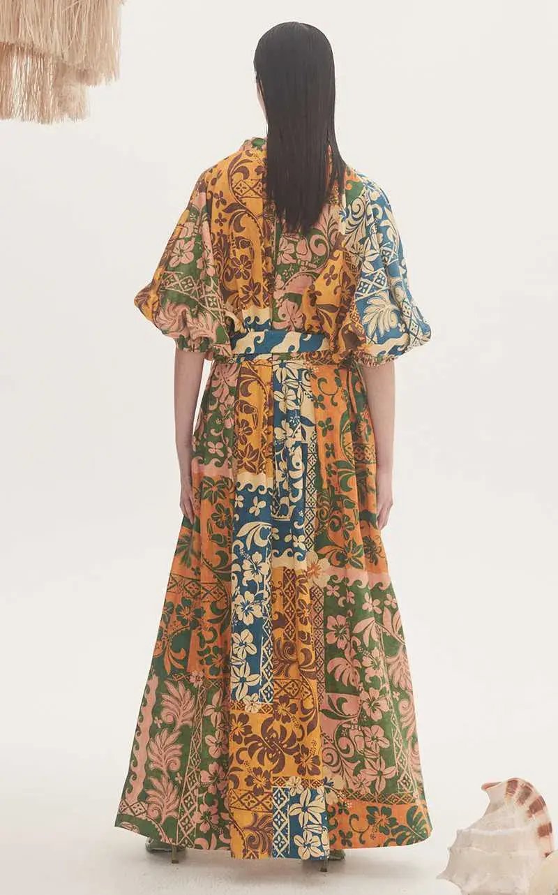Alemais Archie Wrap Dress Multi Size 14 photo 3